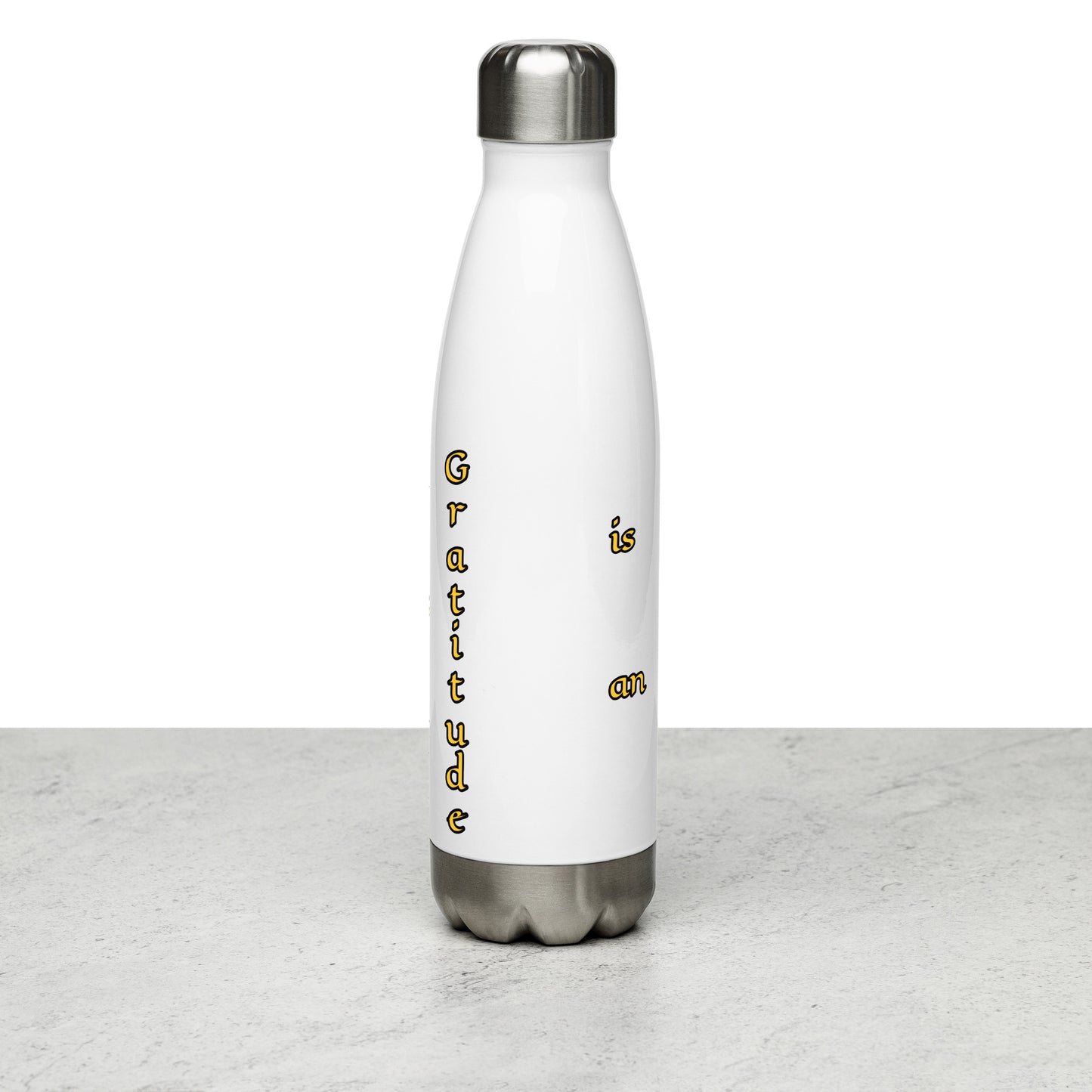 Gratitude Water Bottle 17oz