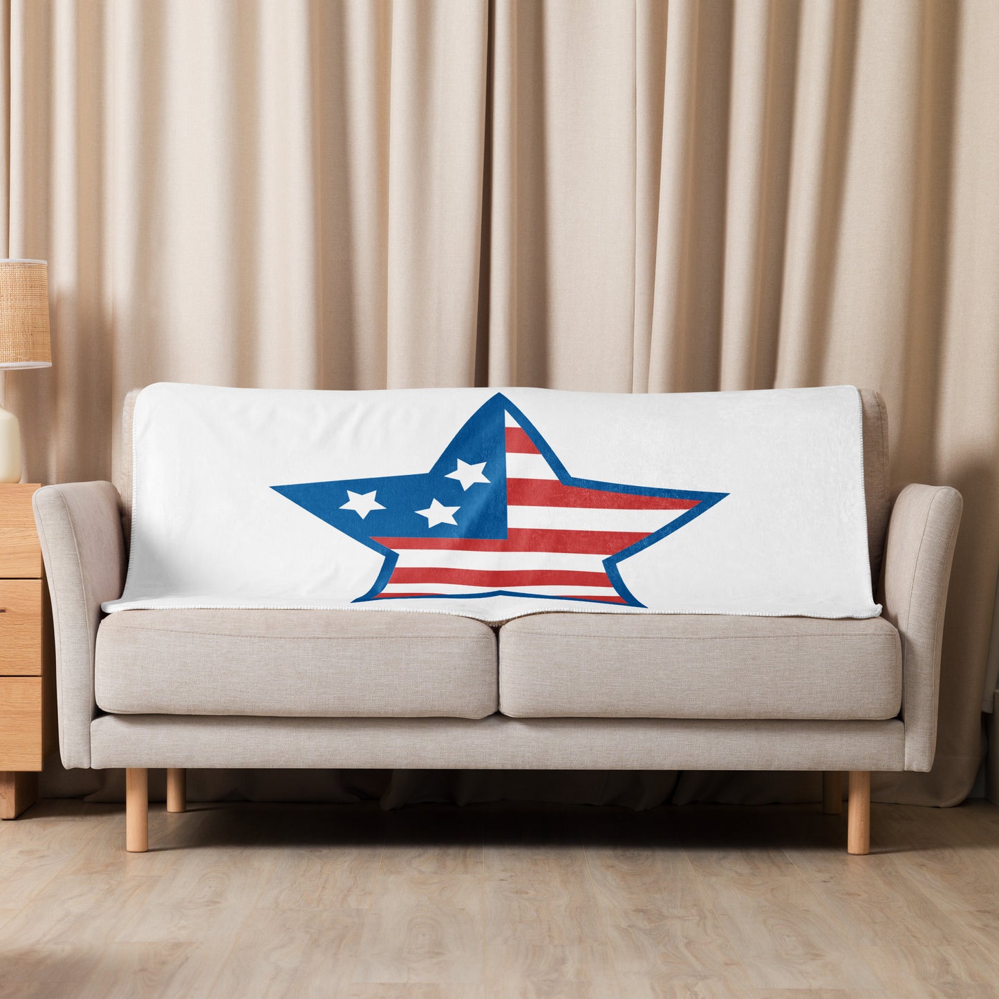 Patriotic Sherpa Blanket