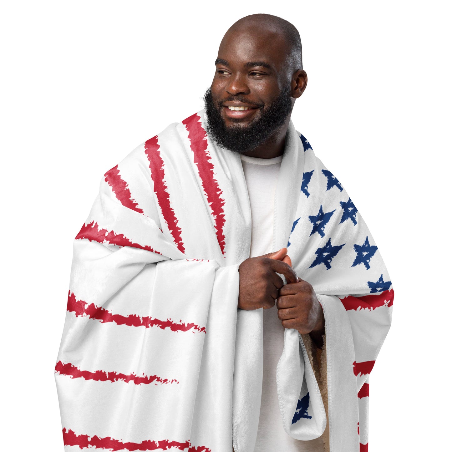 Patriotic Sherpa Blanket