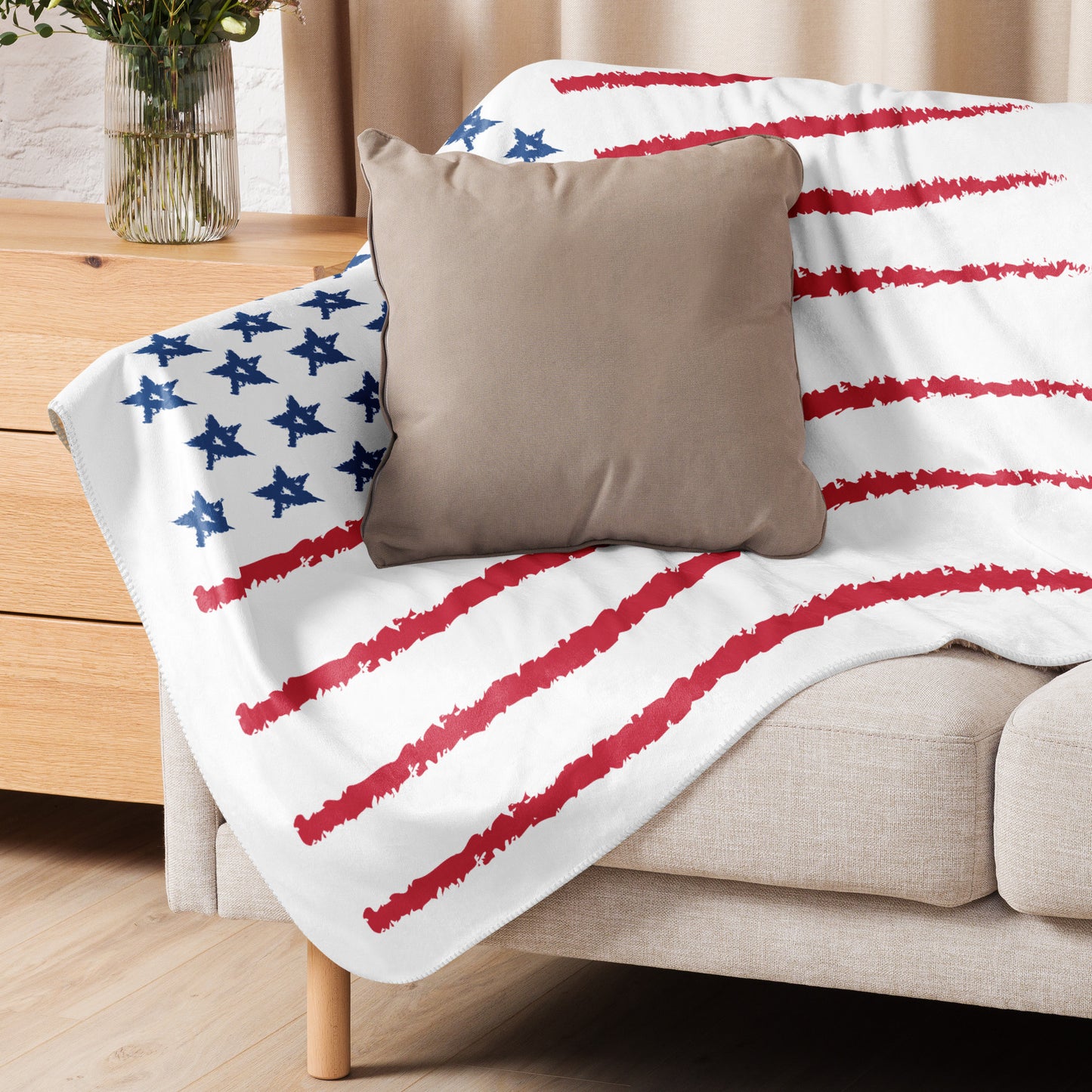 Patriotic Sherpa Blanket