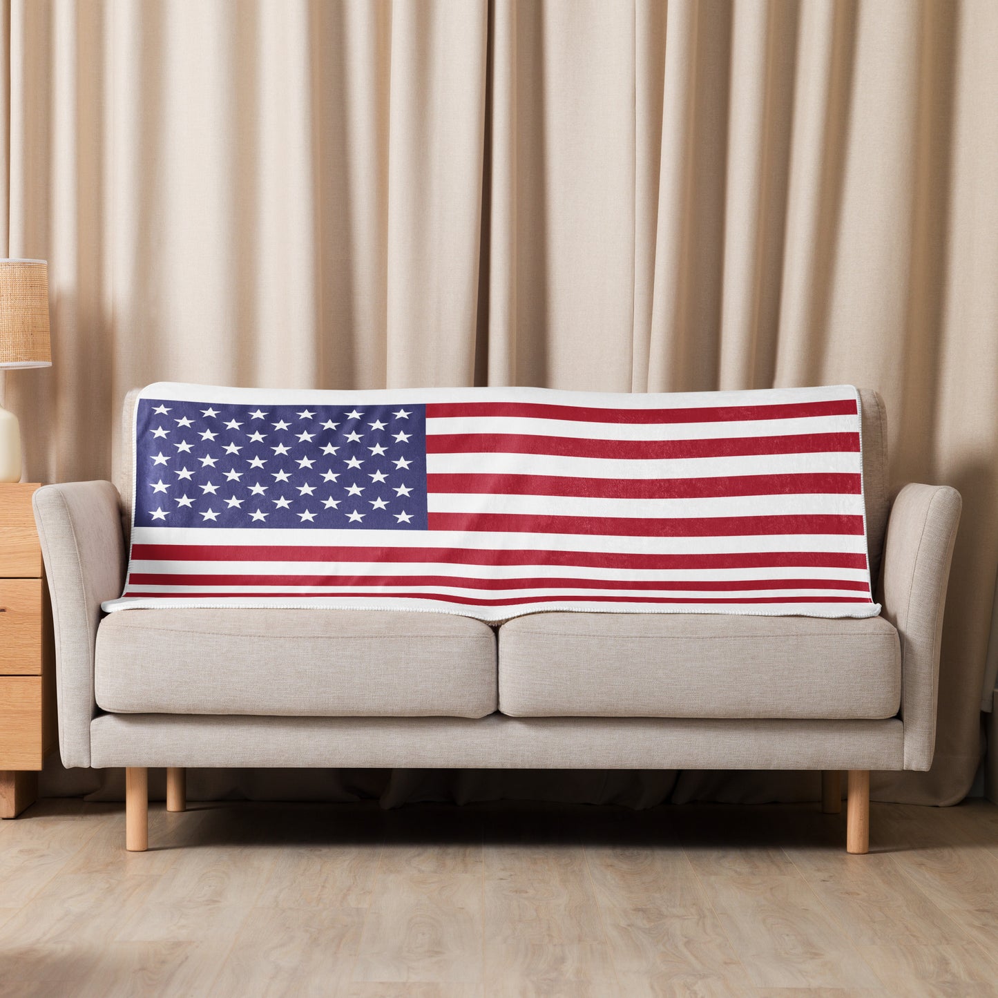 Patriotic Sherpa blanket