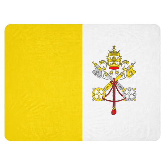 Catholic Flag Sherpa Blanket
