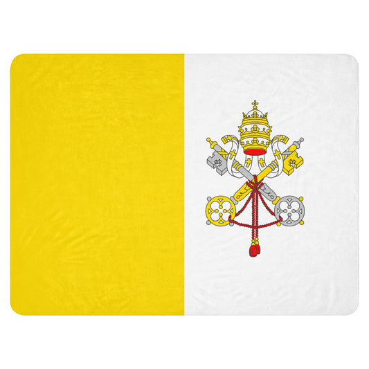 Catholic Flag Sherpa Blanket