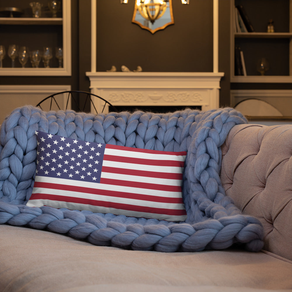 Patriotic American Flag Pillow
