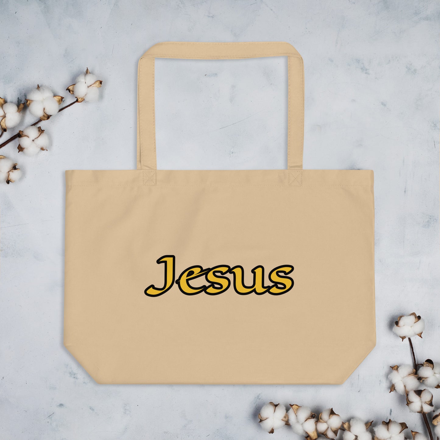 Crucifix Organic Tote Bag