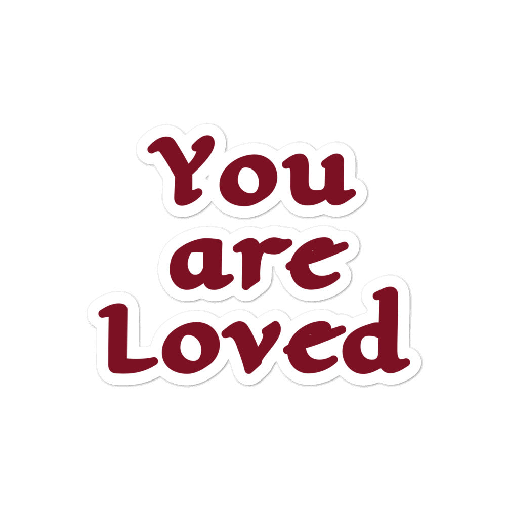 Bubble-Free Love Sticker
