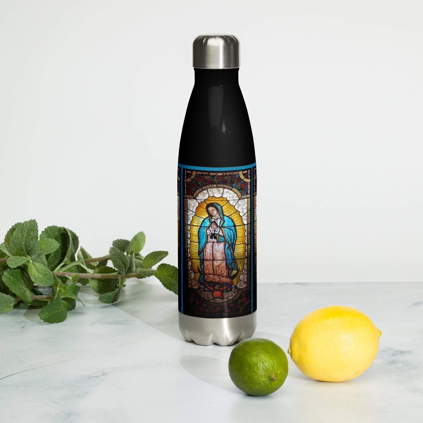 Our Lady of Guadalupe Water Bottle 17oz