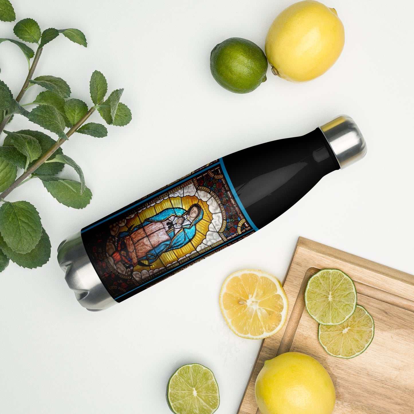 Our Lady of Guadalupe Water Bottle 17oz