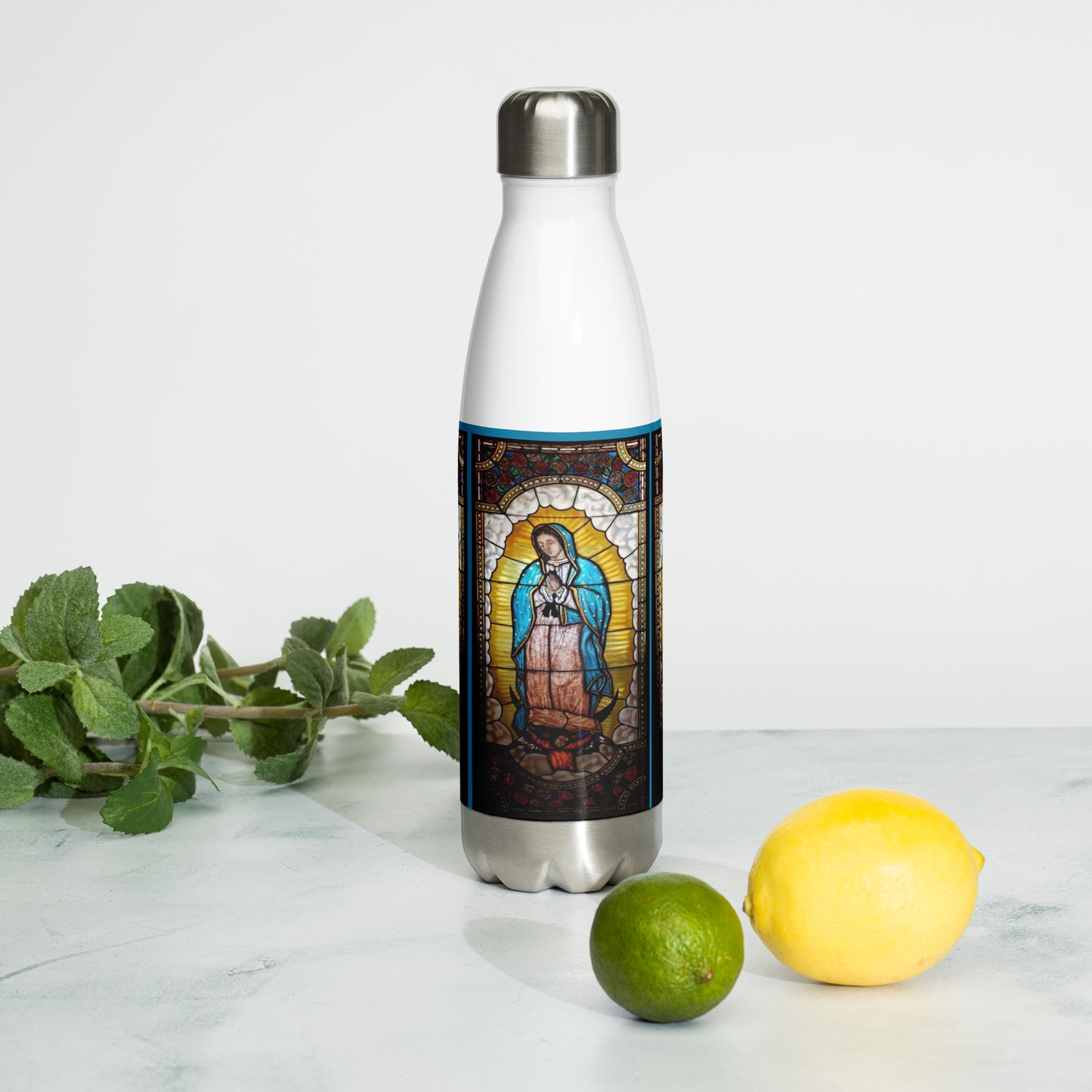 Our Lady of Guadalupe Water Bottle 17oz
