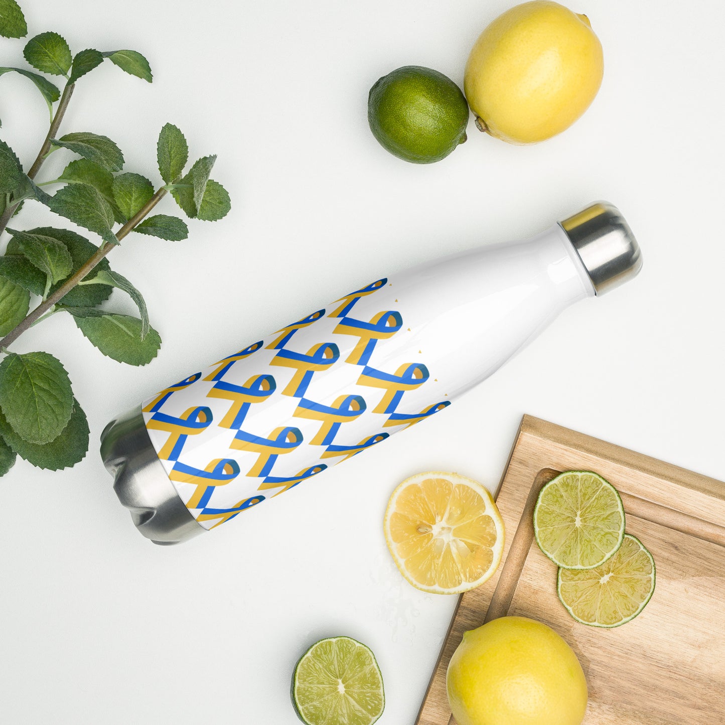 Ukrainian Ribbon Water Bottle 17oz