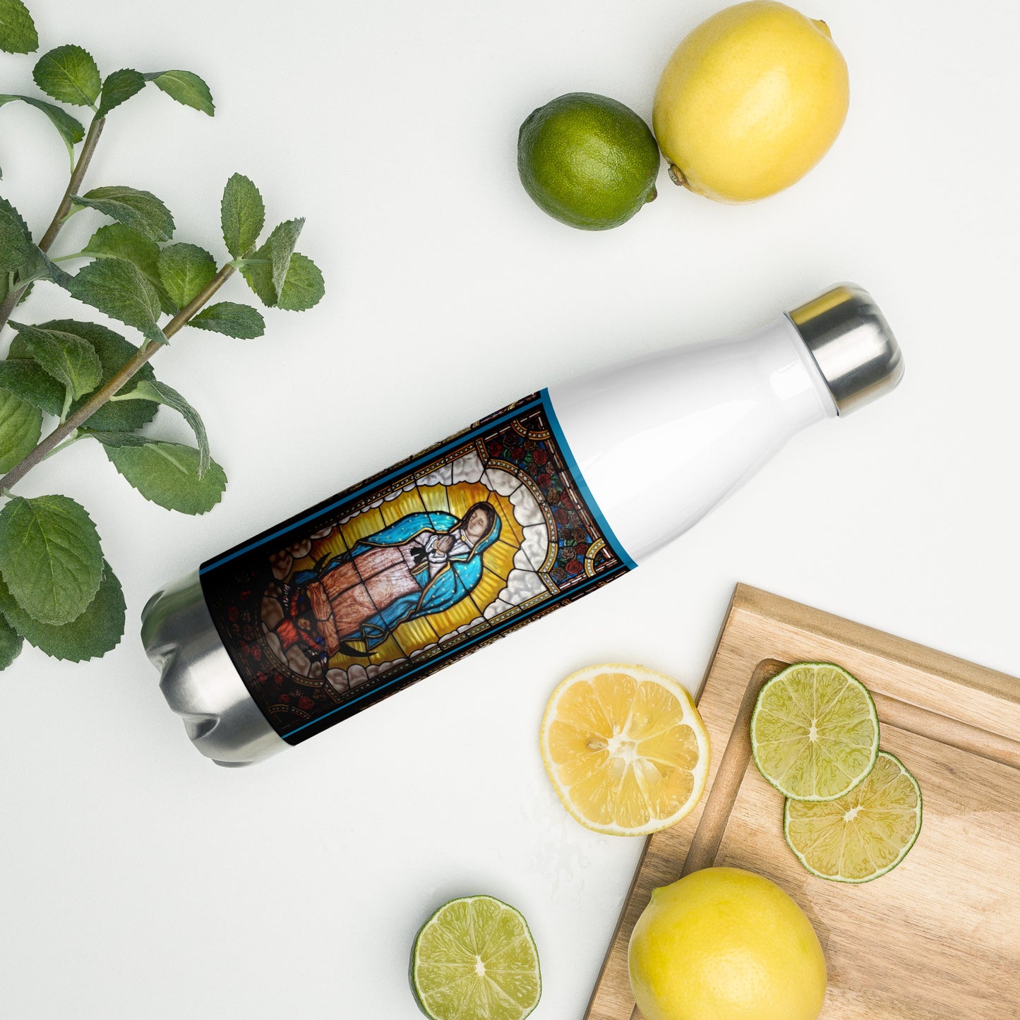 Our Lady of Guadalupe Water Bottle 17oz