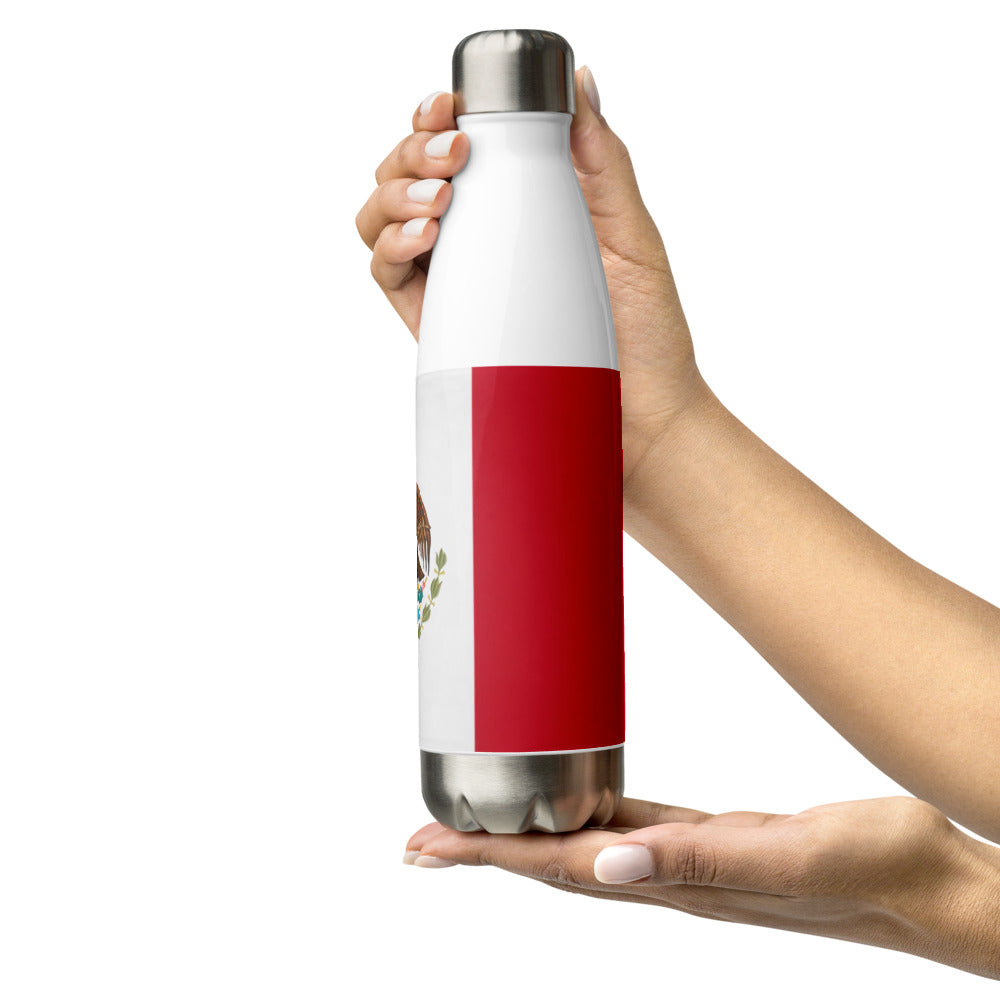 Mexican Flag Water Bottle 17oz