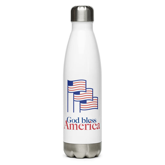 Patriotic Stainless Steel Water Bottle 17oz