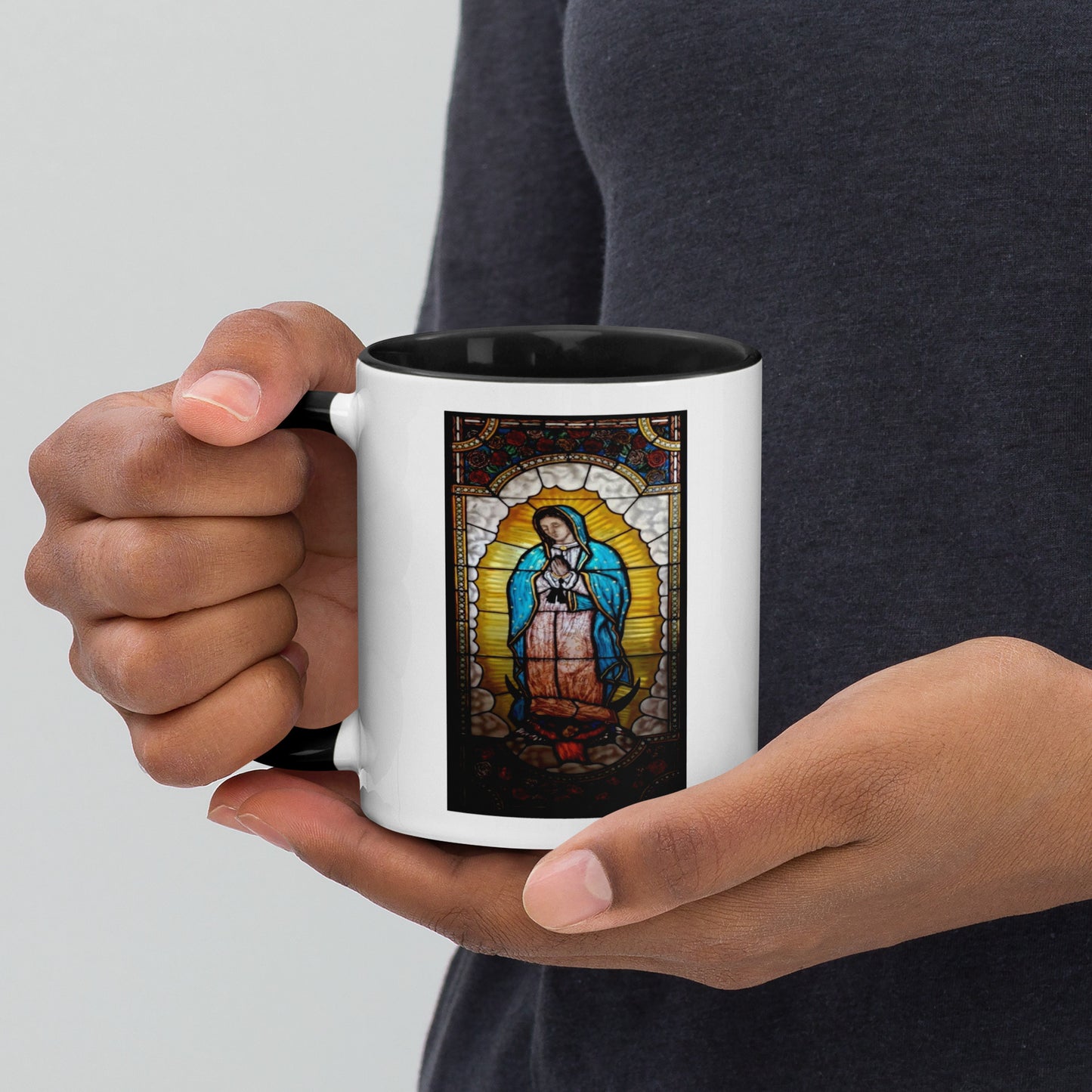 Our Lady of Guadalupe Mug with Color Inside