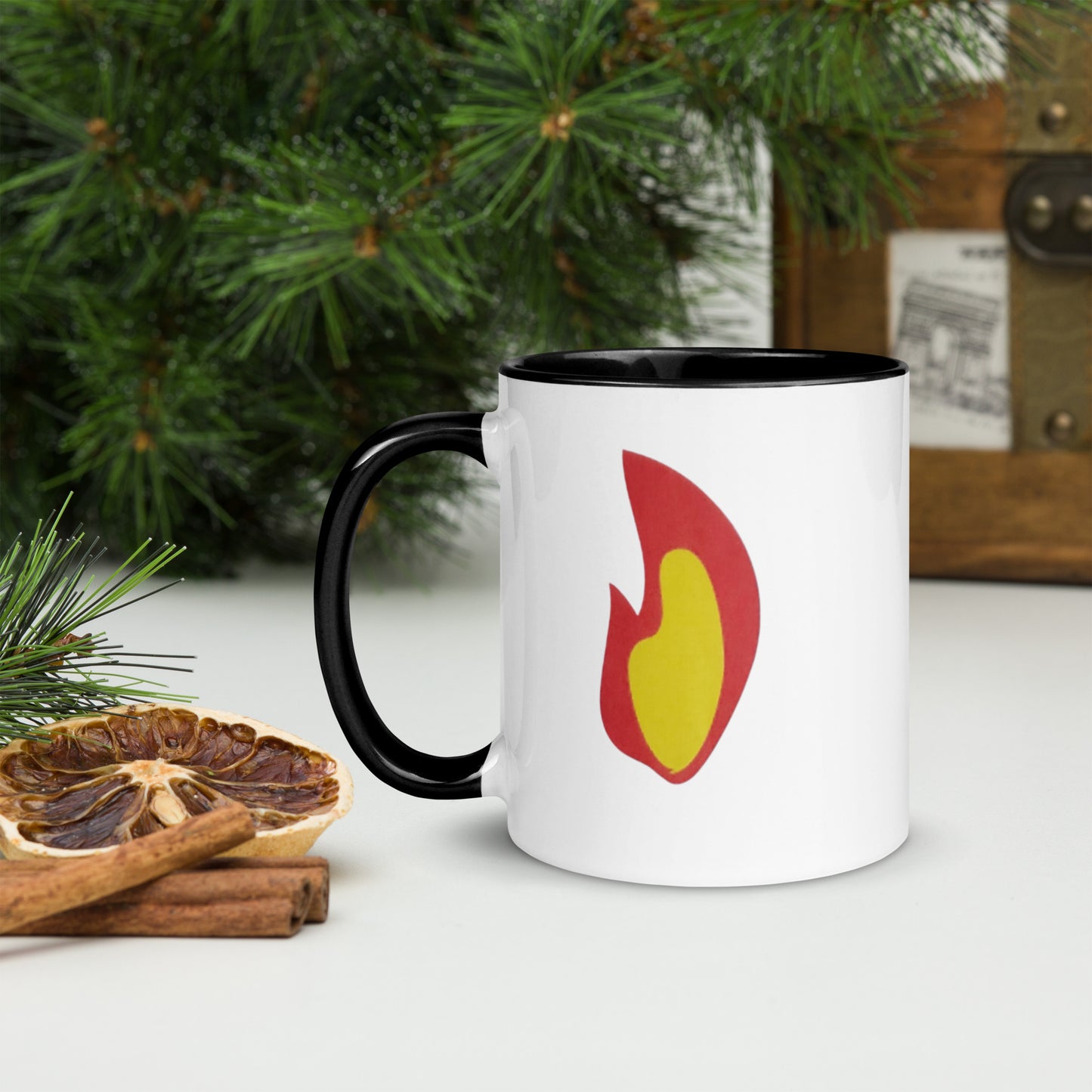 Flame Mug with Color Inside