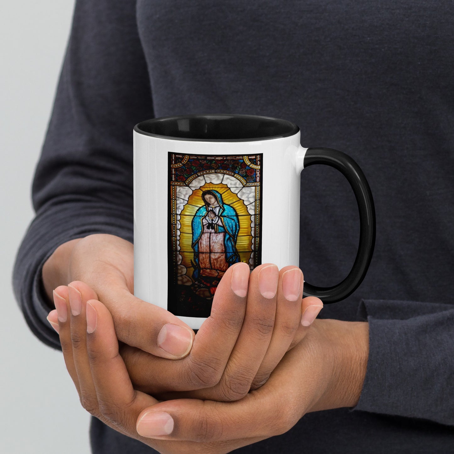 Our Lady of Guadalupe Mug with Color Inside