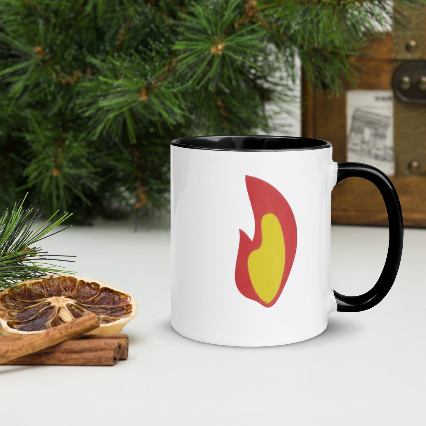 Flame Mug with Color Inside