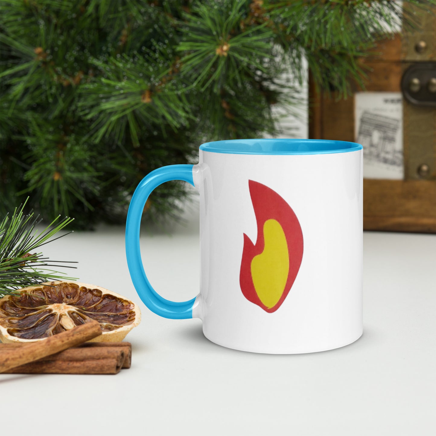 Flame Mug with Color Inside