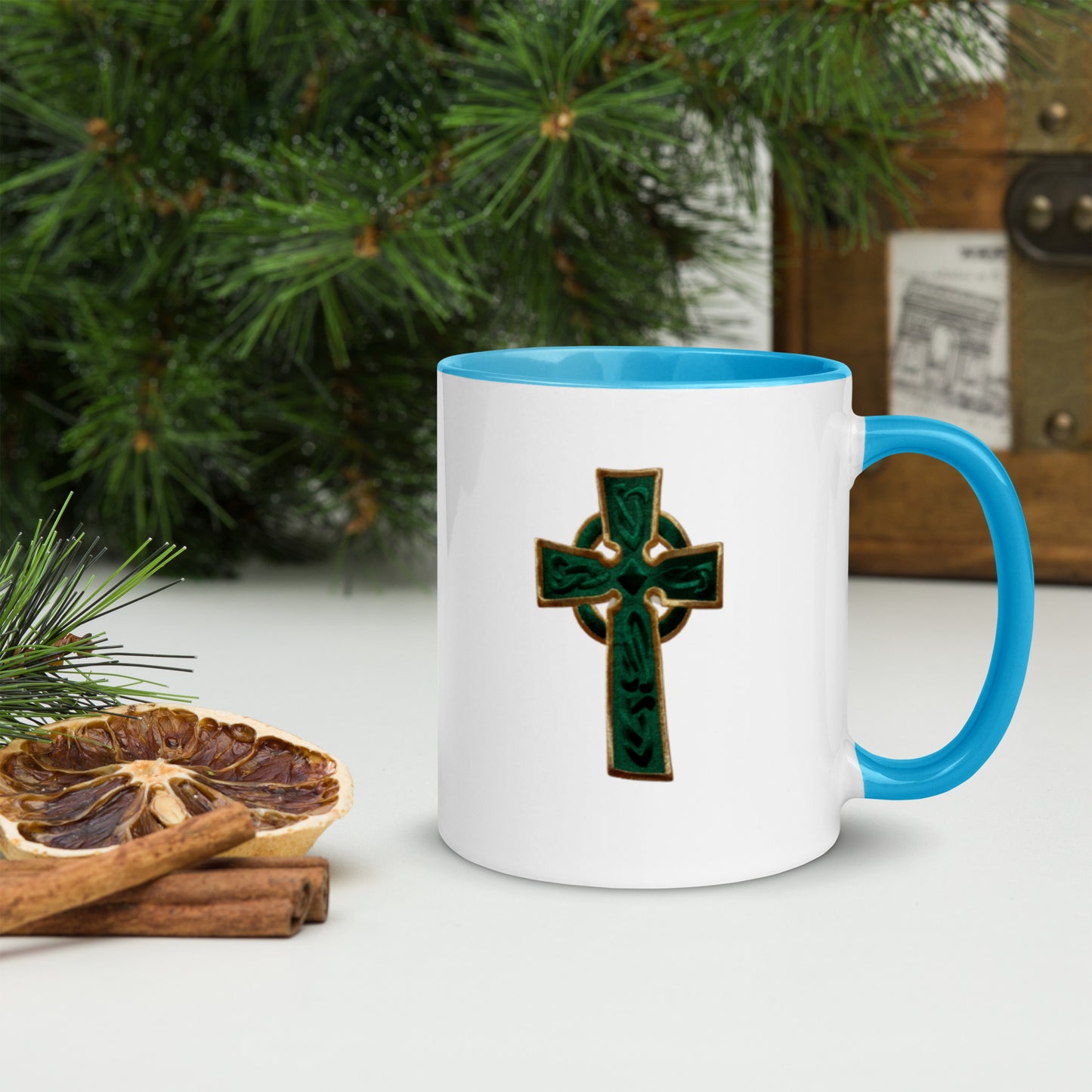 Cross Mug with Color Inside