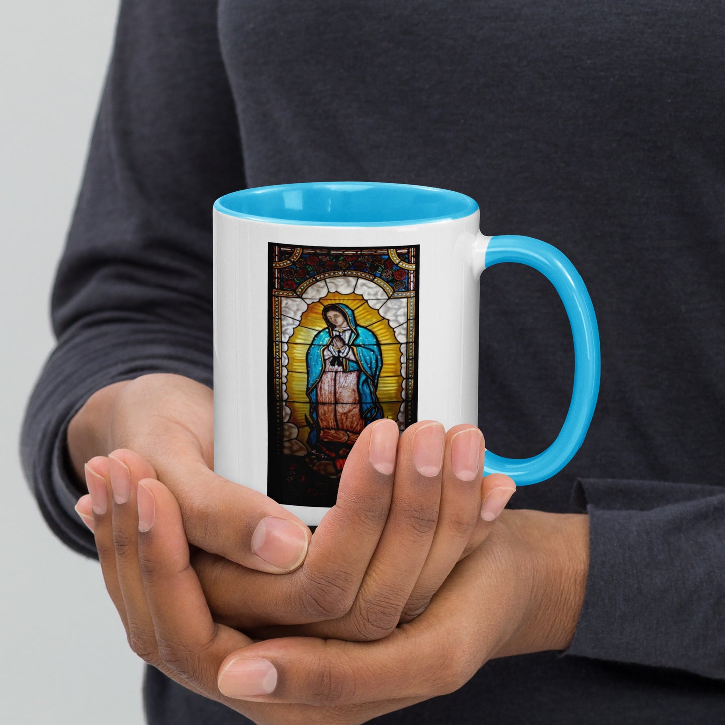 Our Lady of Guadalupe Mug with Color Inside