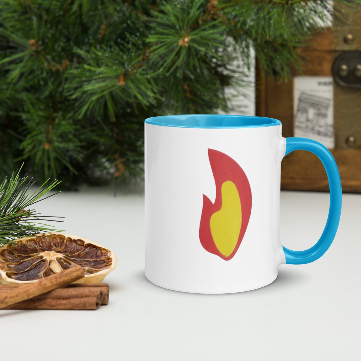 Flame Mug with Color Inside