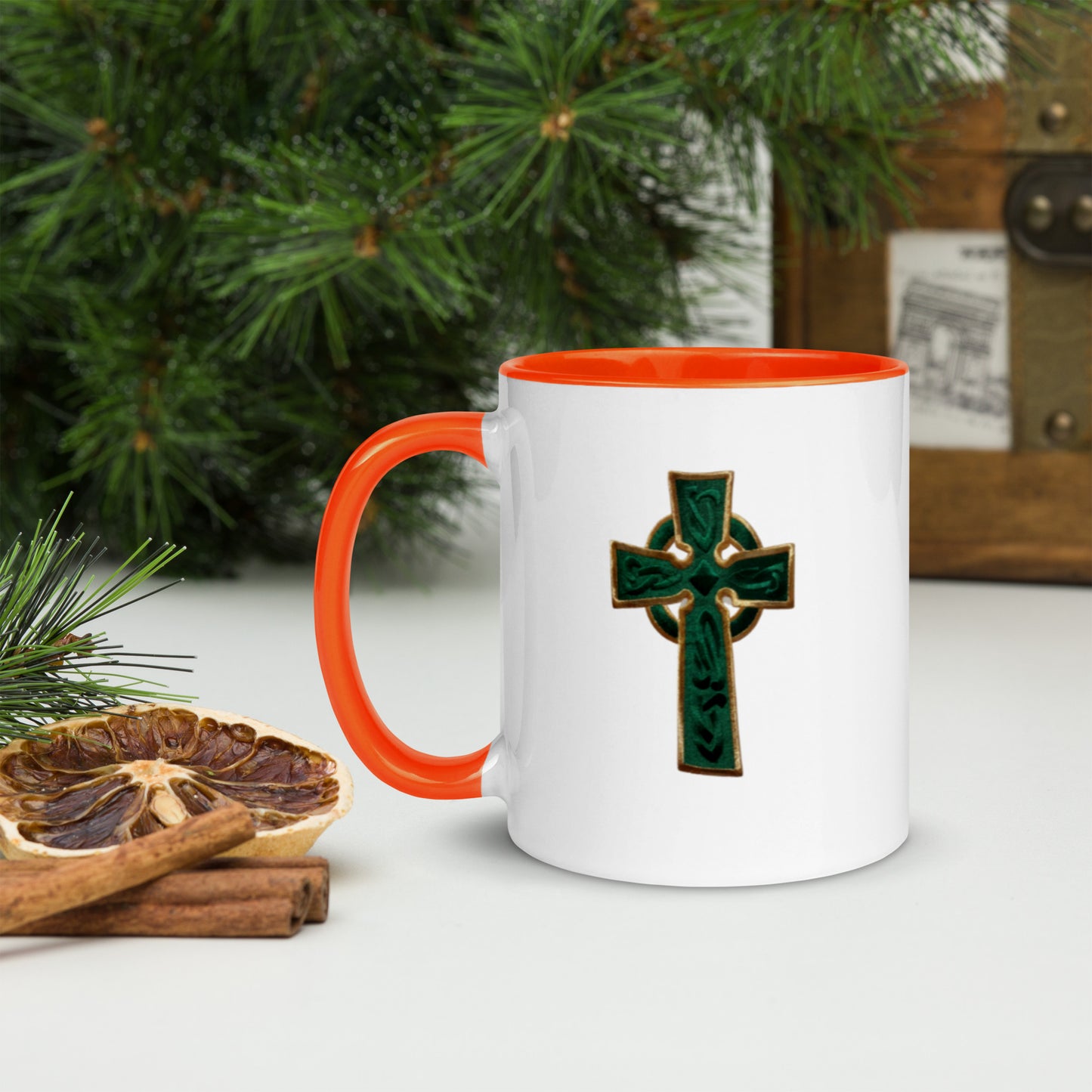 Cross Mug with Color Inside