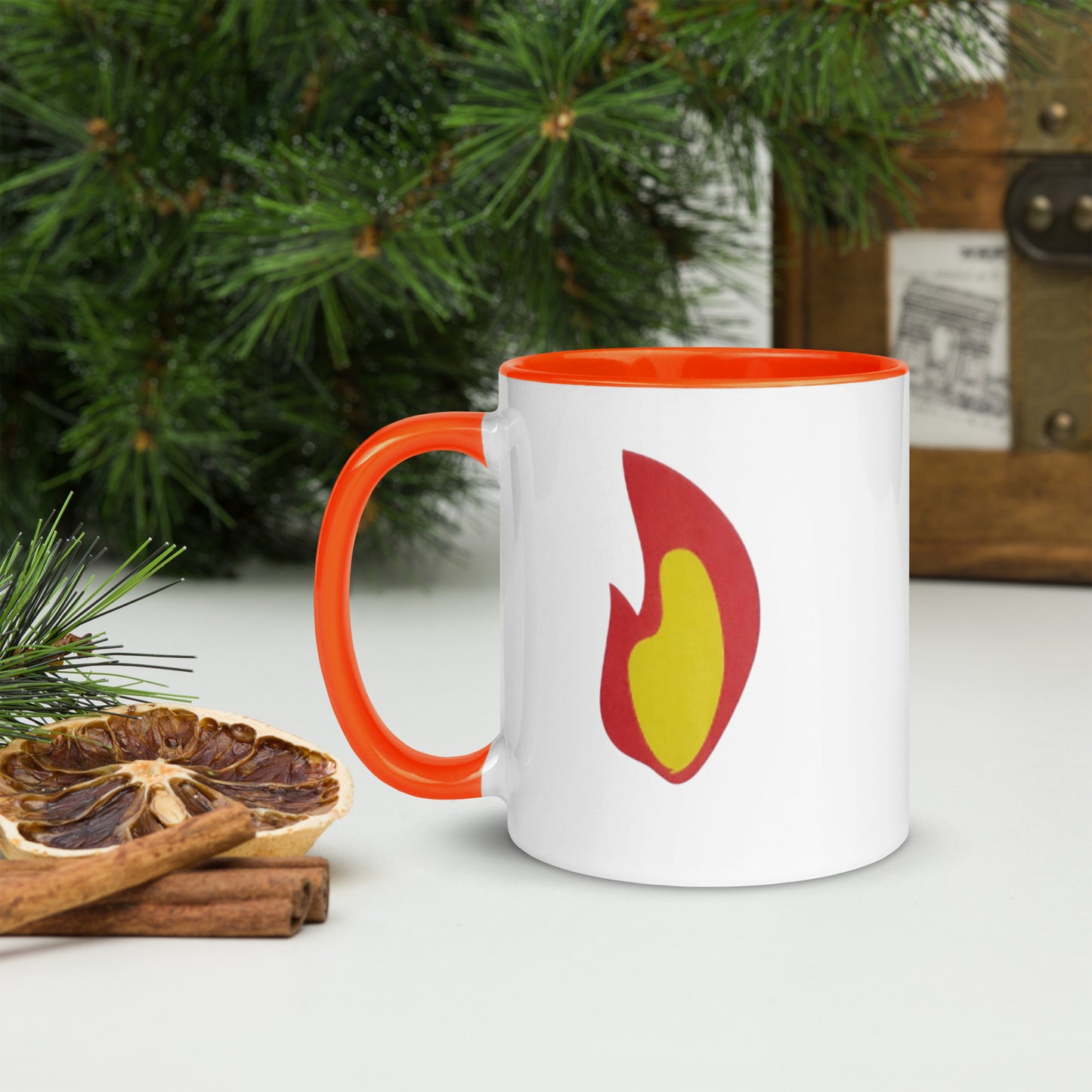 Flame Mug with Color Inside