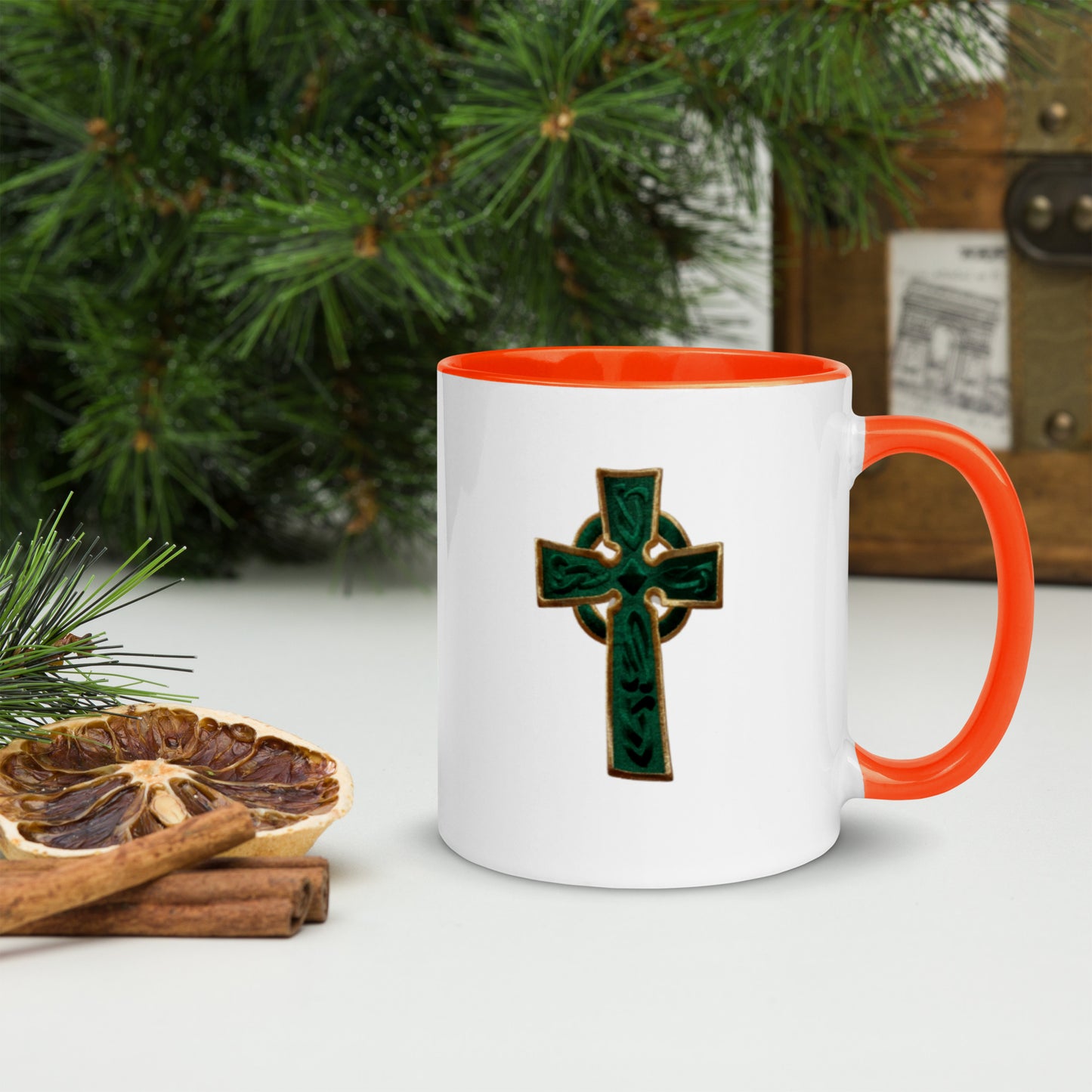 Cross Mug with Color Inside