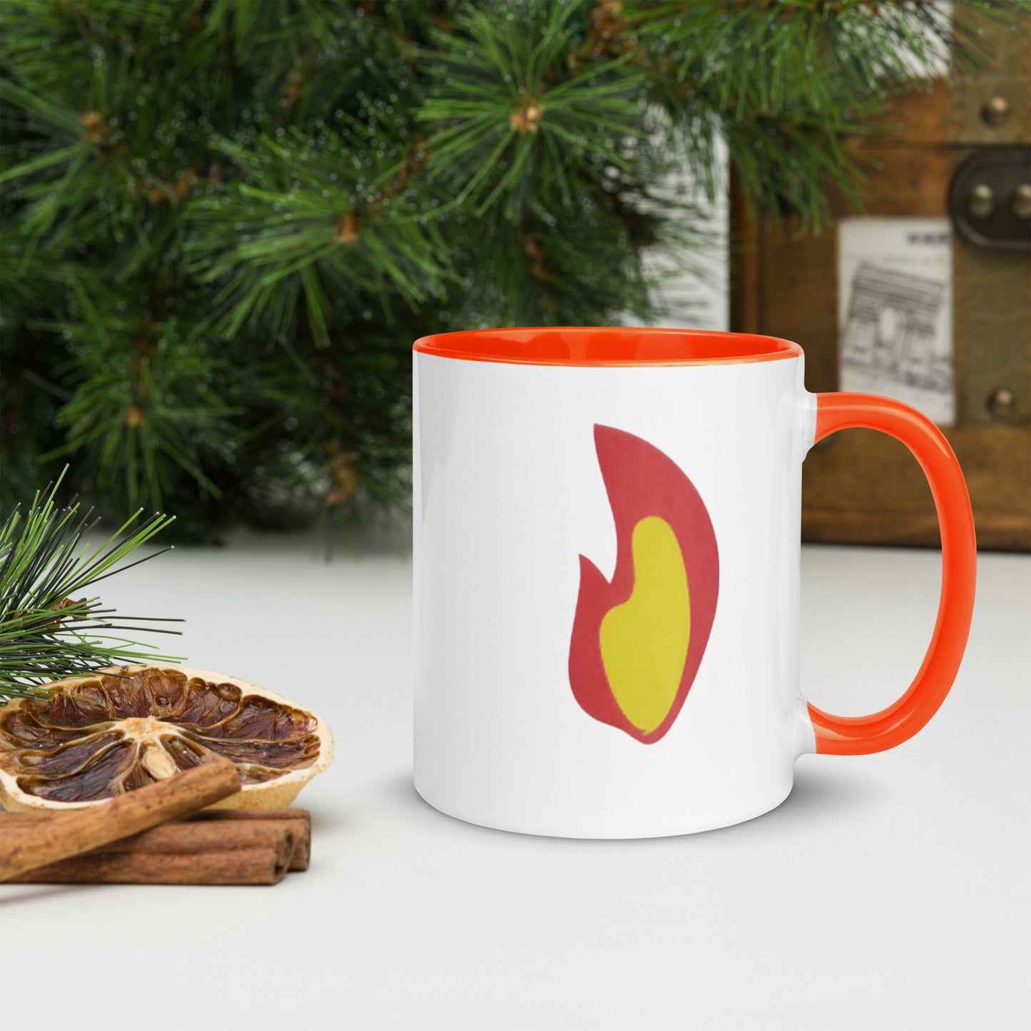 Flame Mug with Color Inside