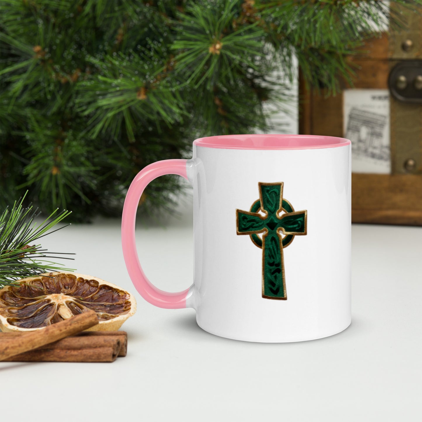 Cross Mug with Color Inside