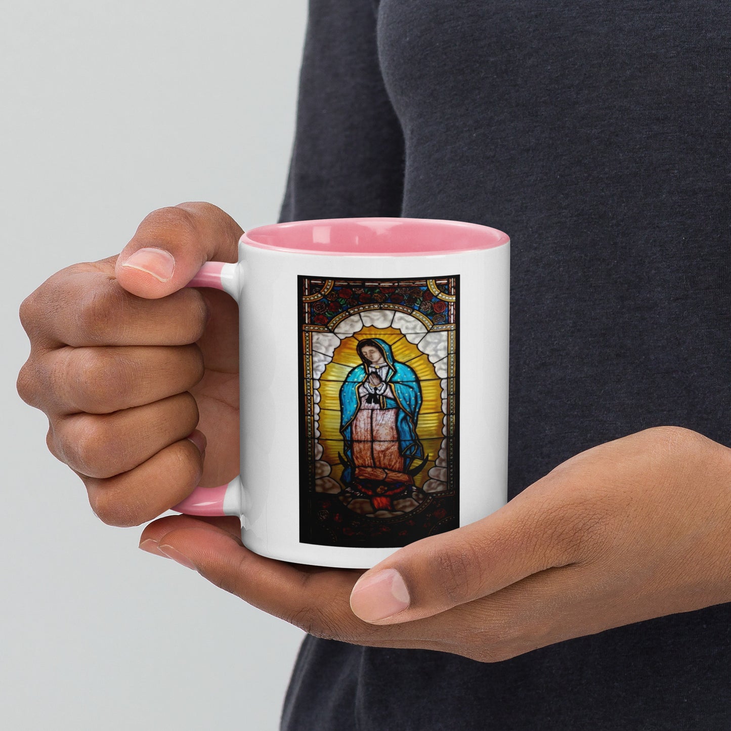Our Lady of Guadalupe Mug with Color Inside