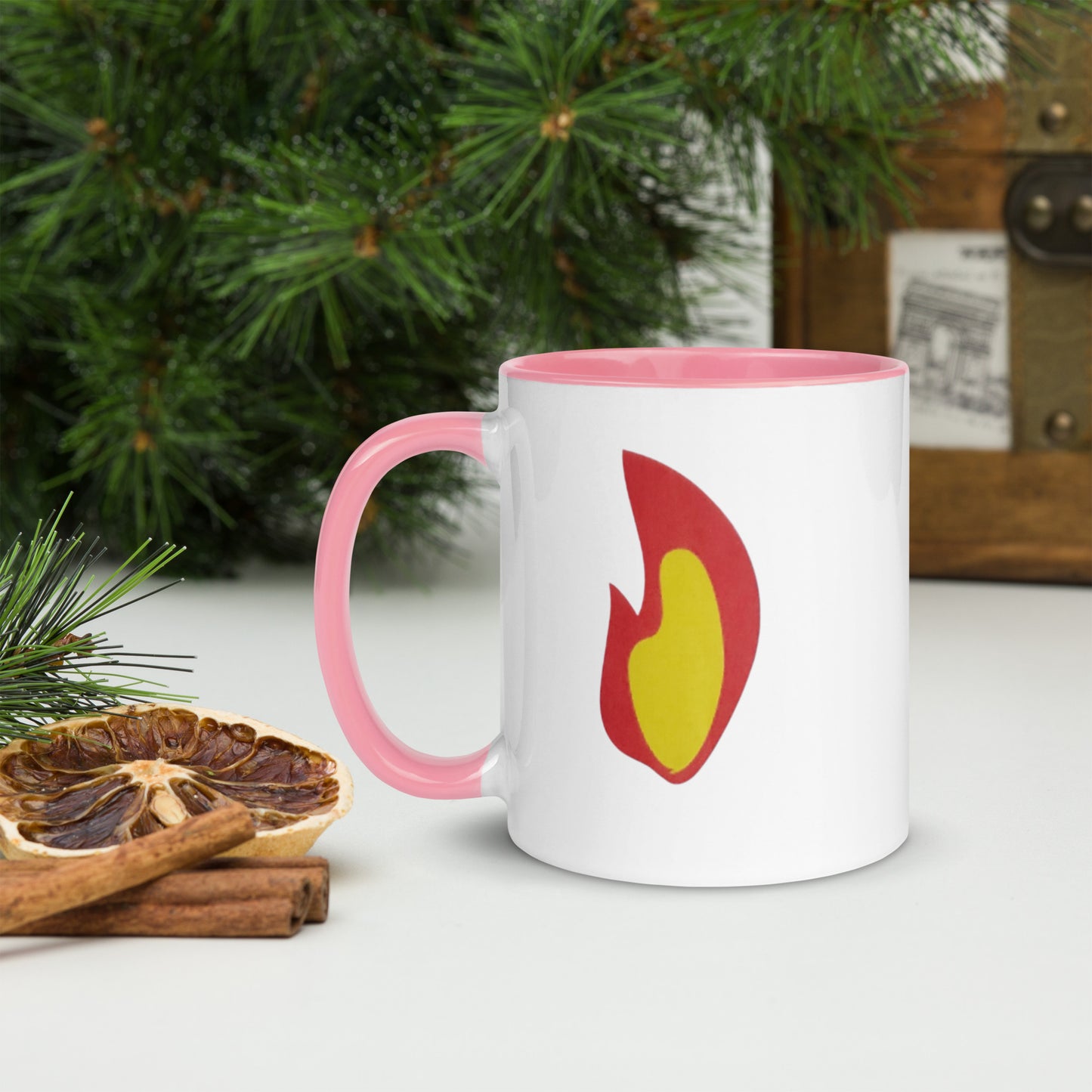 Flame Mug with Color Inside