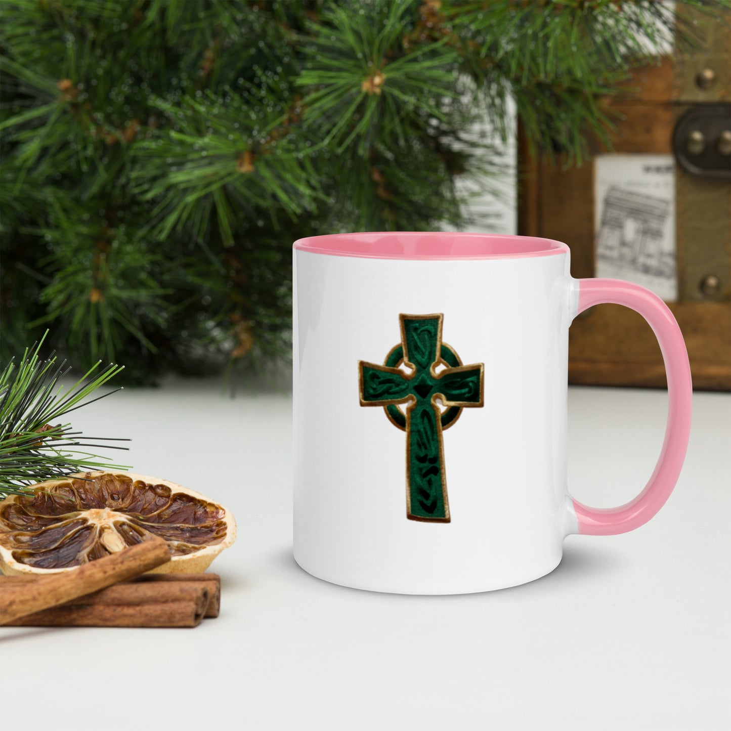Cross Mug with Color Inside