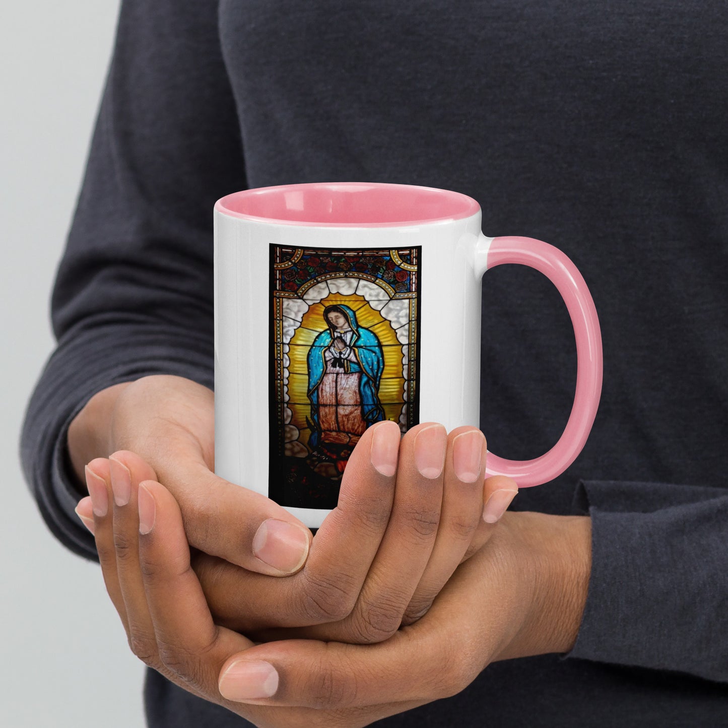 Our Lady of Guadalupe Mug with Color Inside