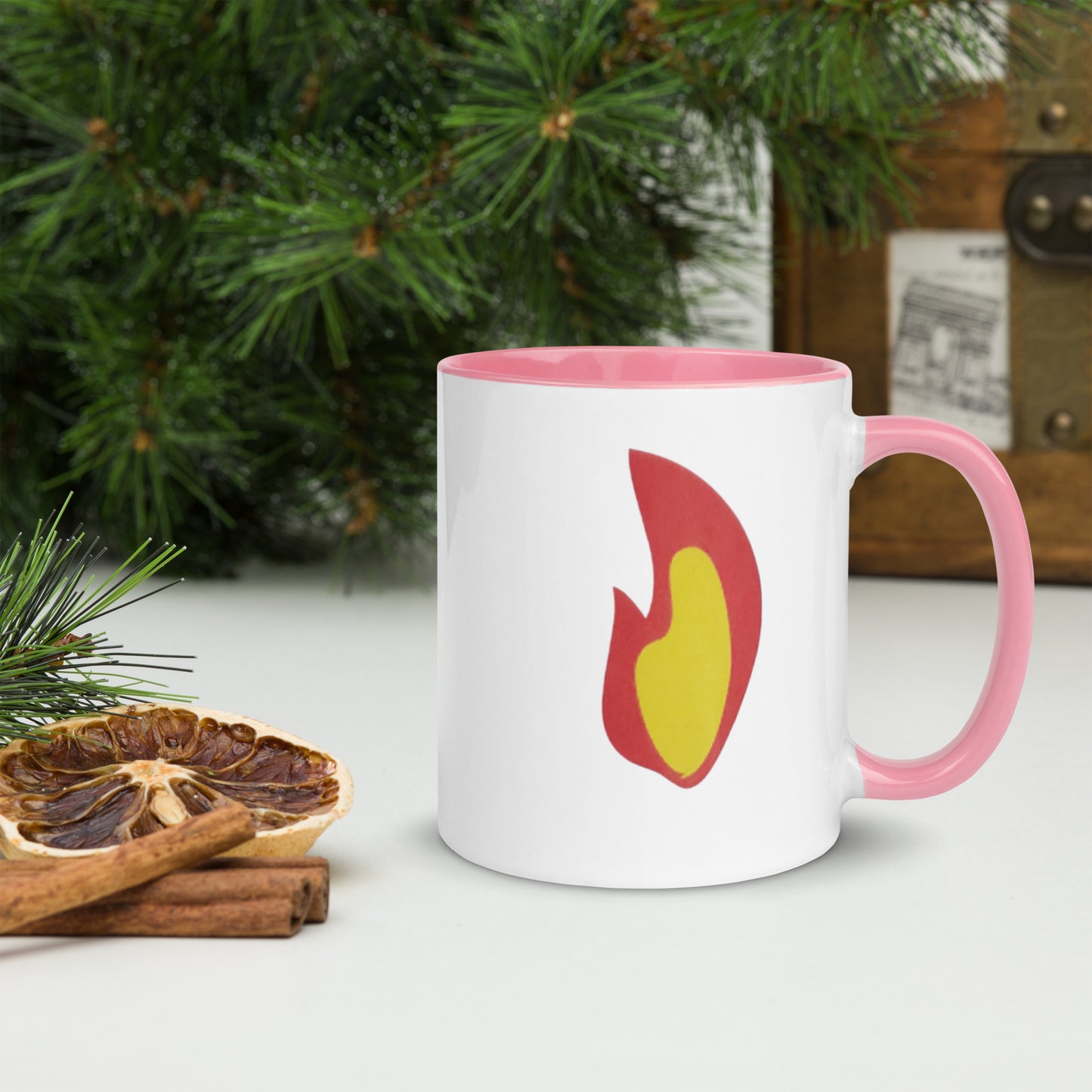 Flame Mug with Color Inside
