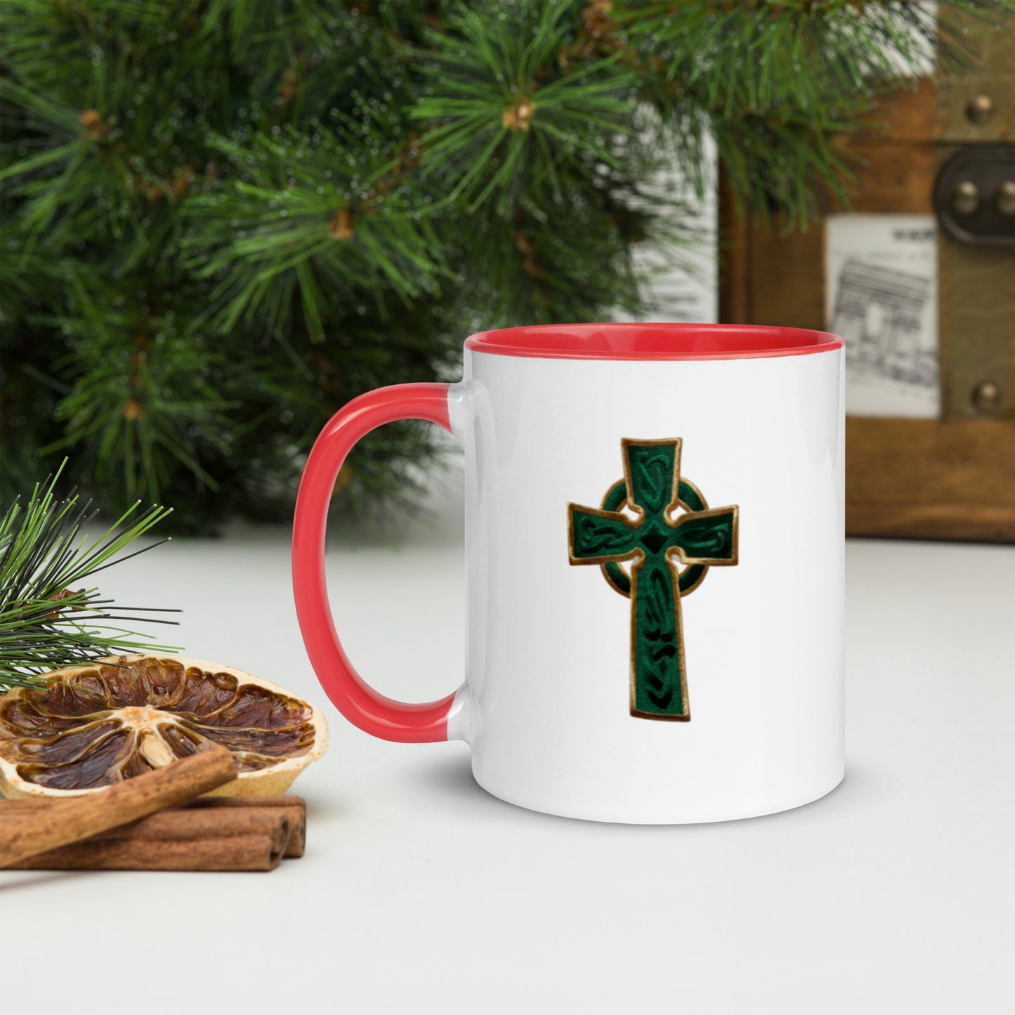Cross Mug with Color Inside