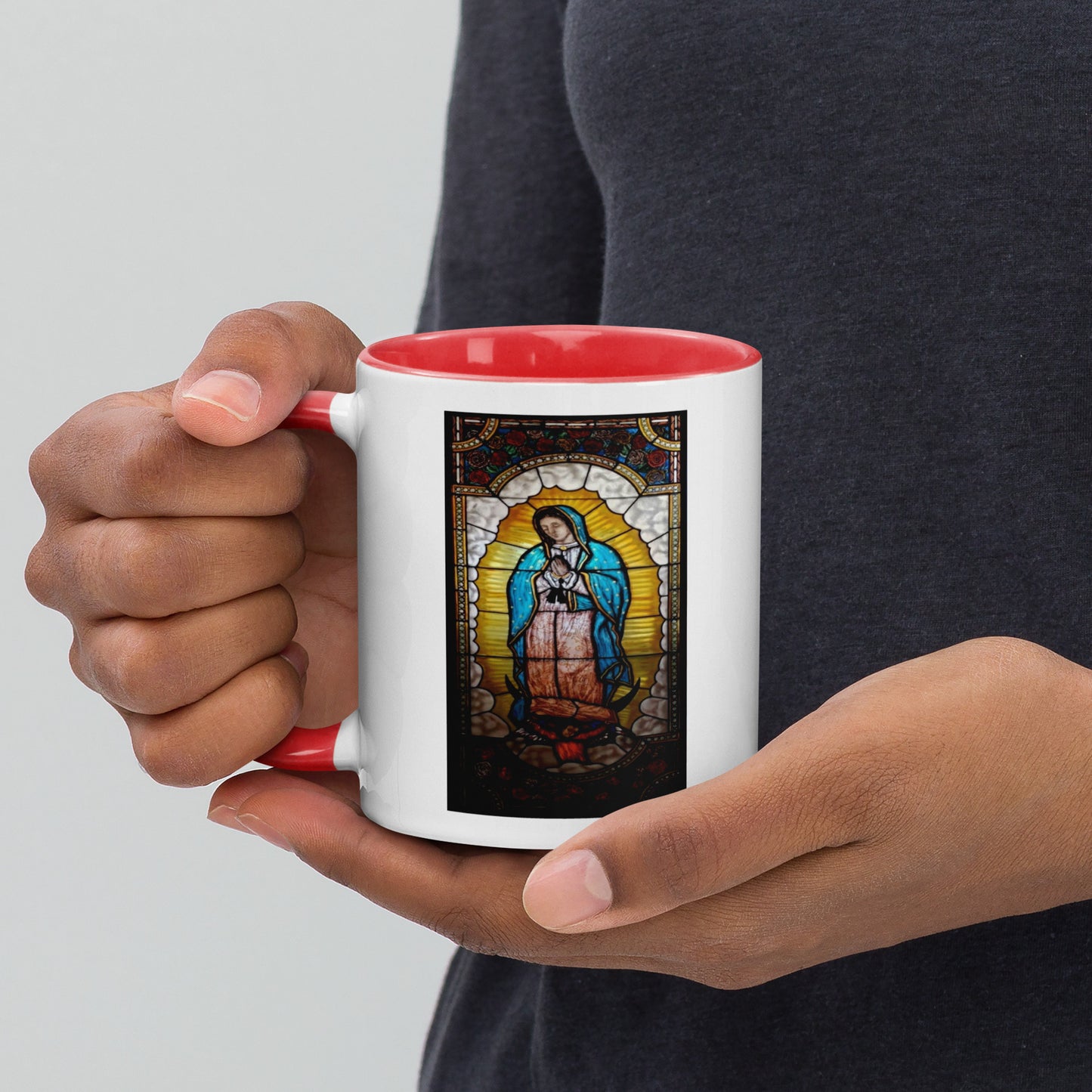 Our Lady of Guadalupe Mug with Color Inside