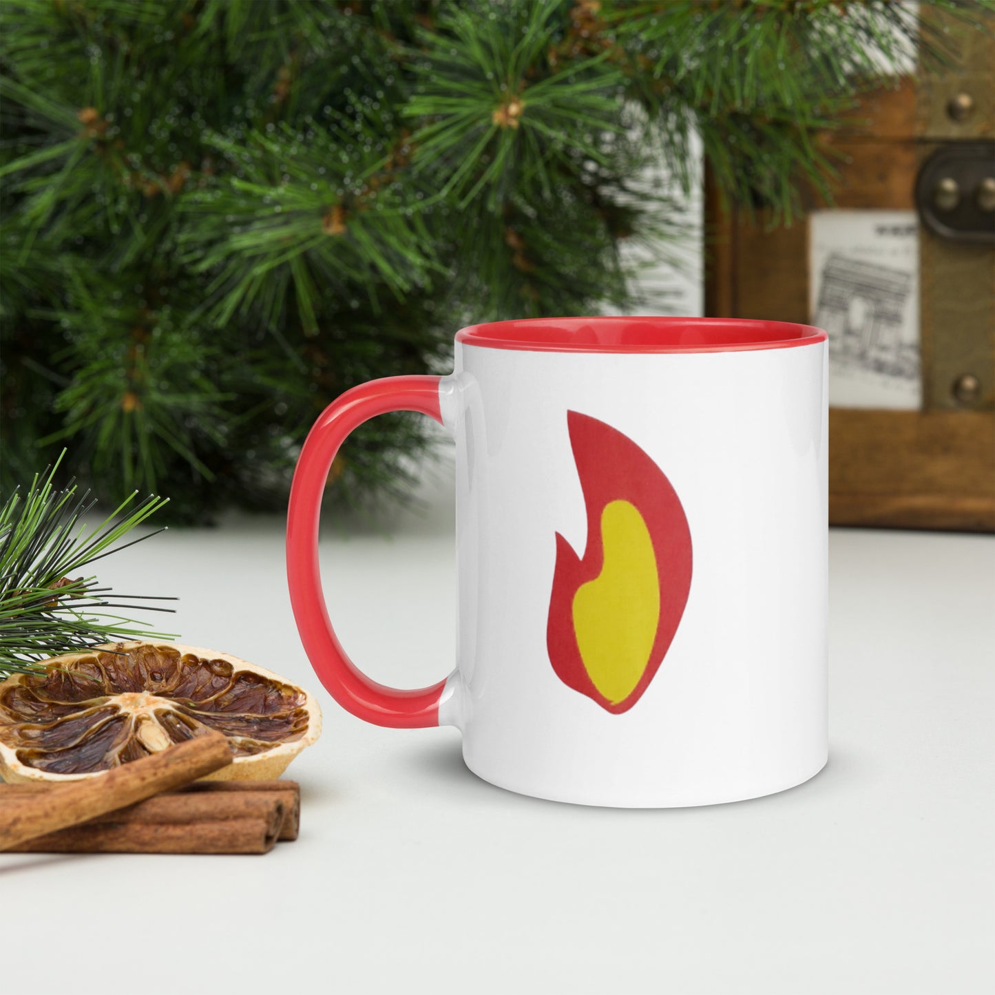 Flame Mug with Color Inside