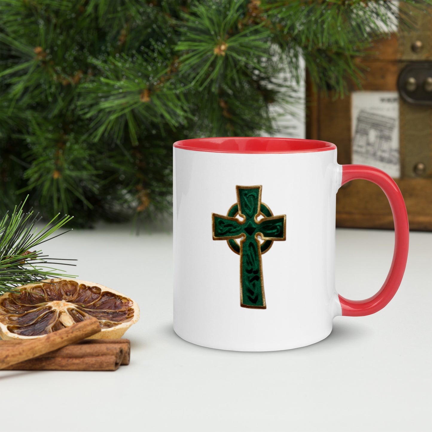 Cross Mug with Color Inside
