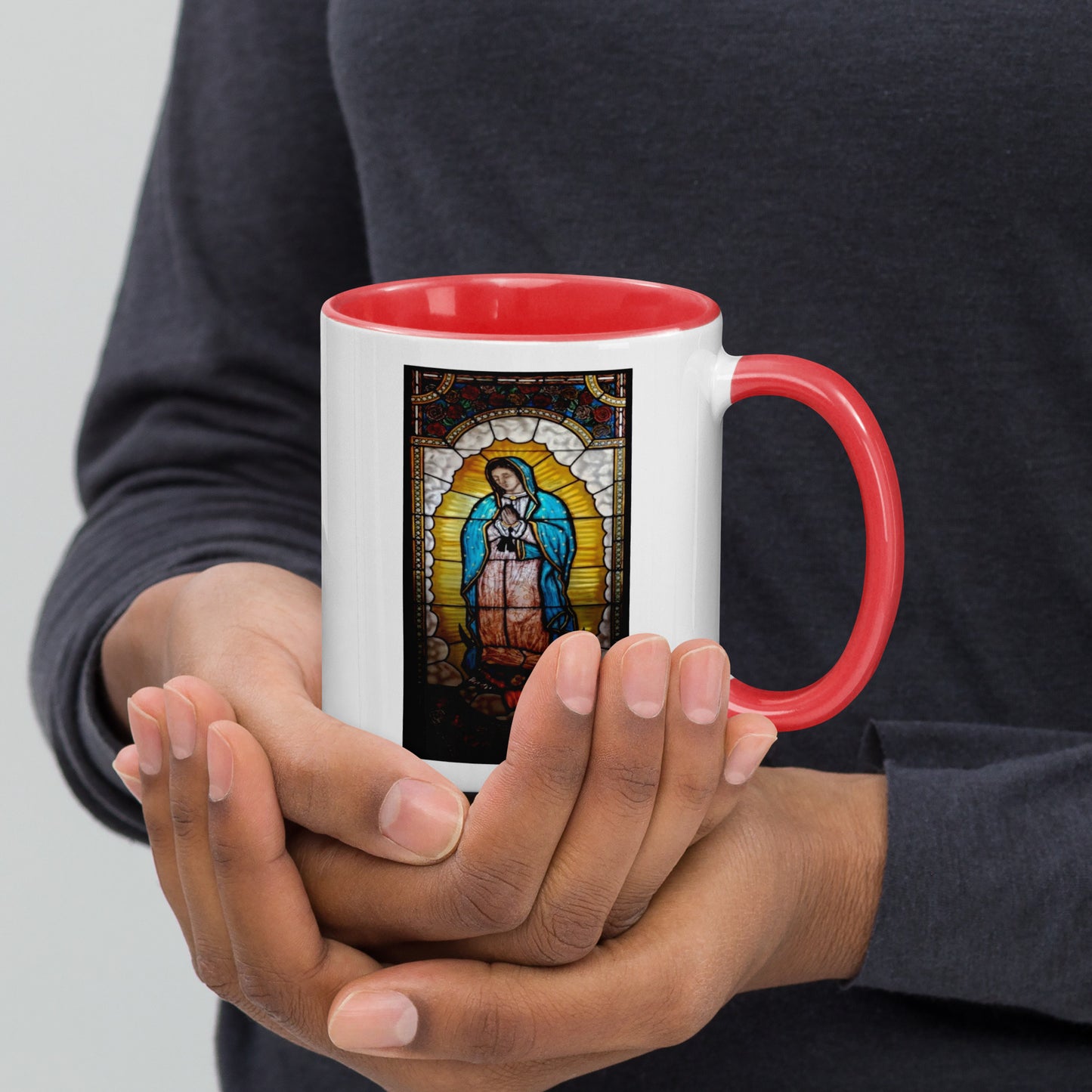 Our Lady of Guadalupe Mug with Color Inside