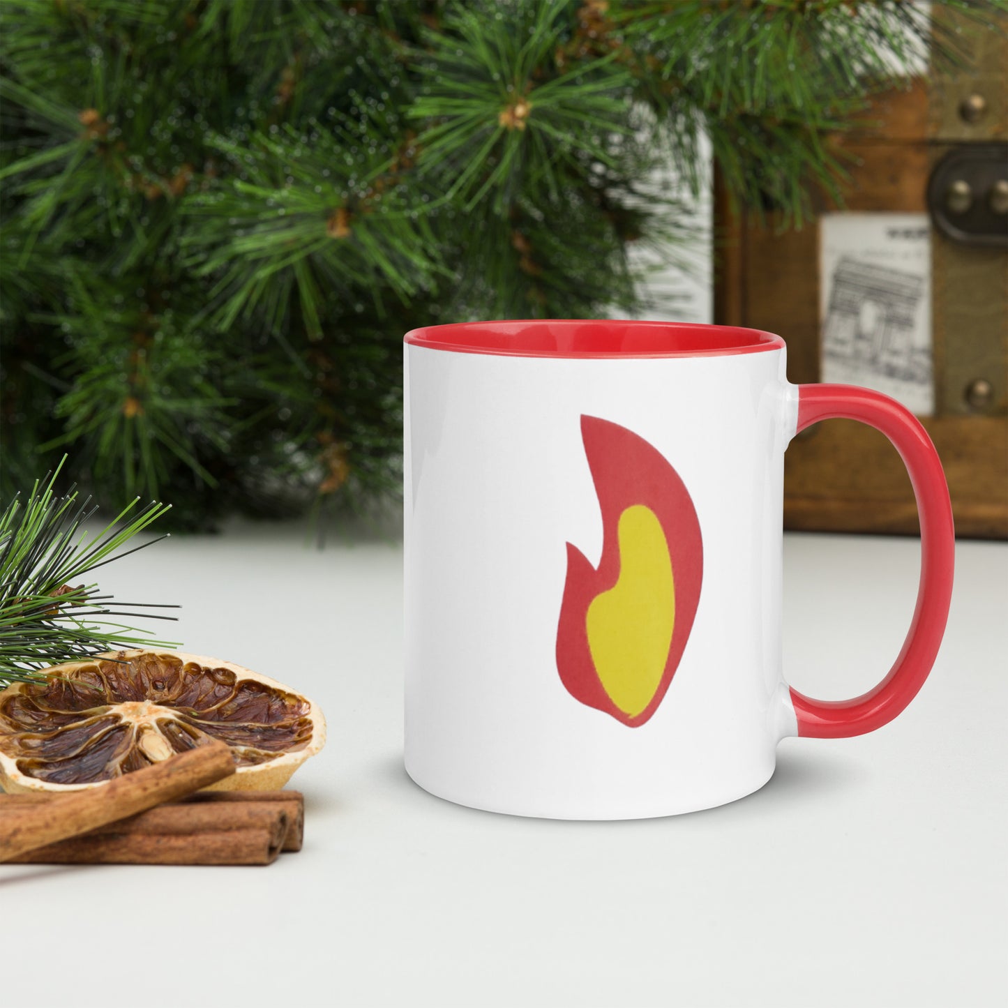 Flame Mug with Color Inside