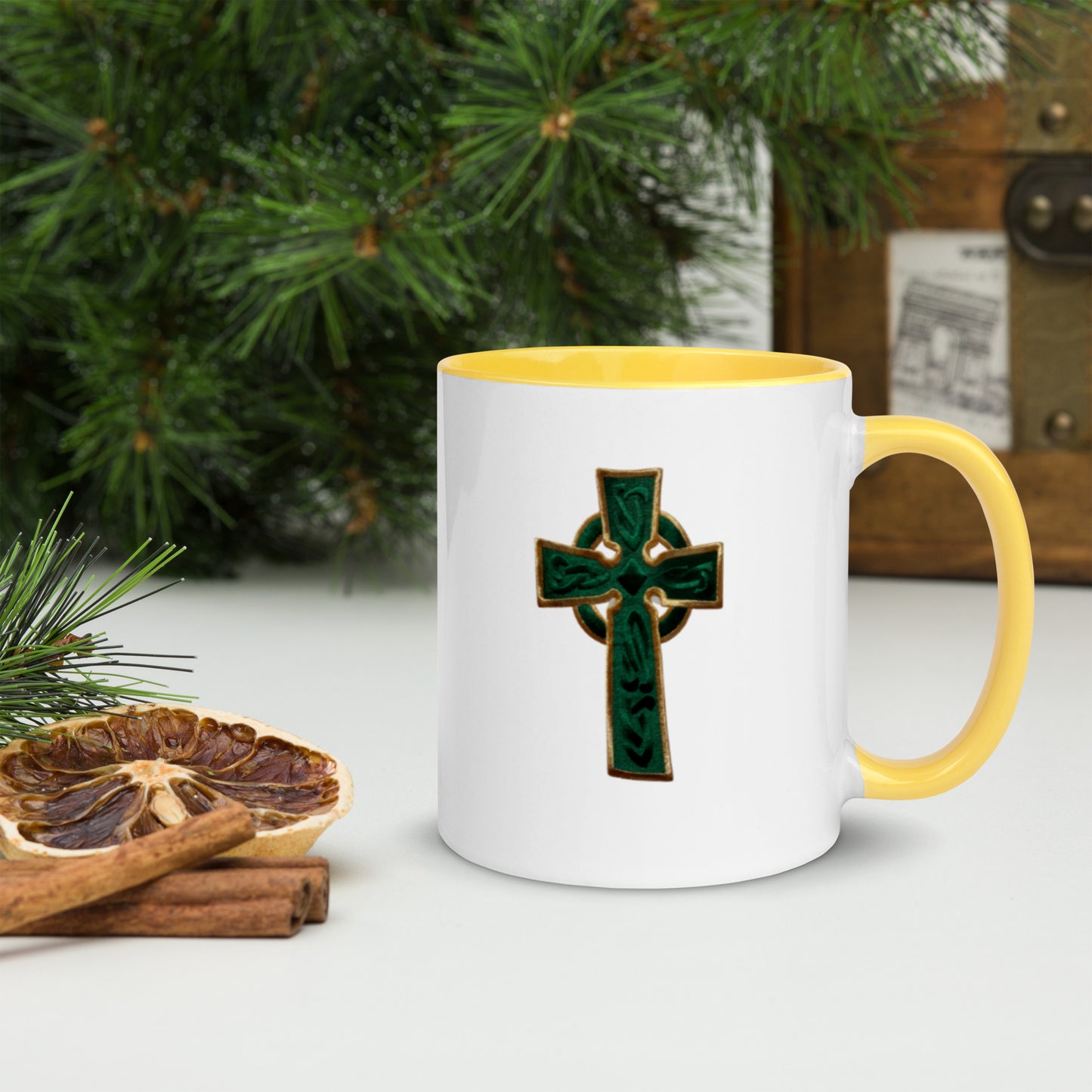 Cross Mug with Color Inside