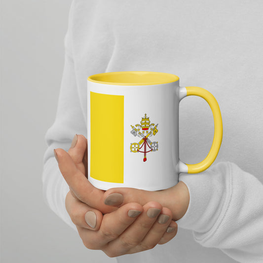 Catholic Flag Mug with Color Inside