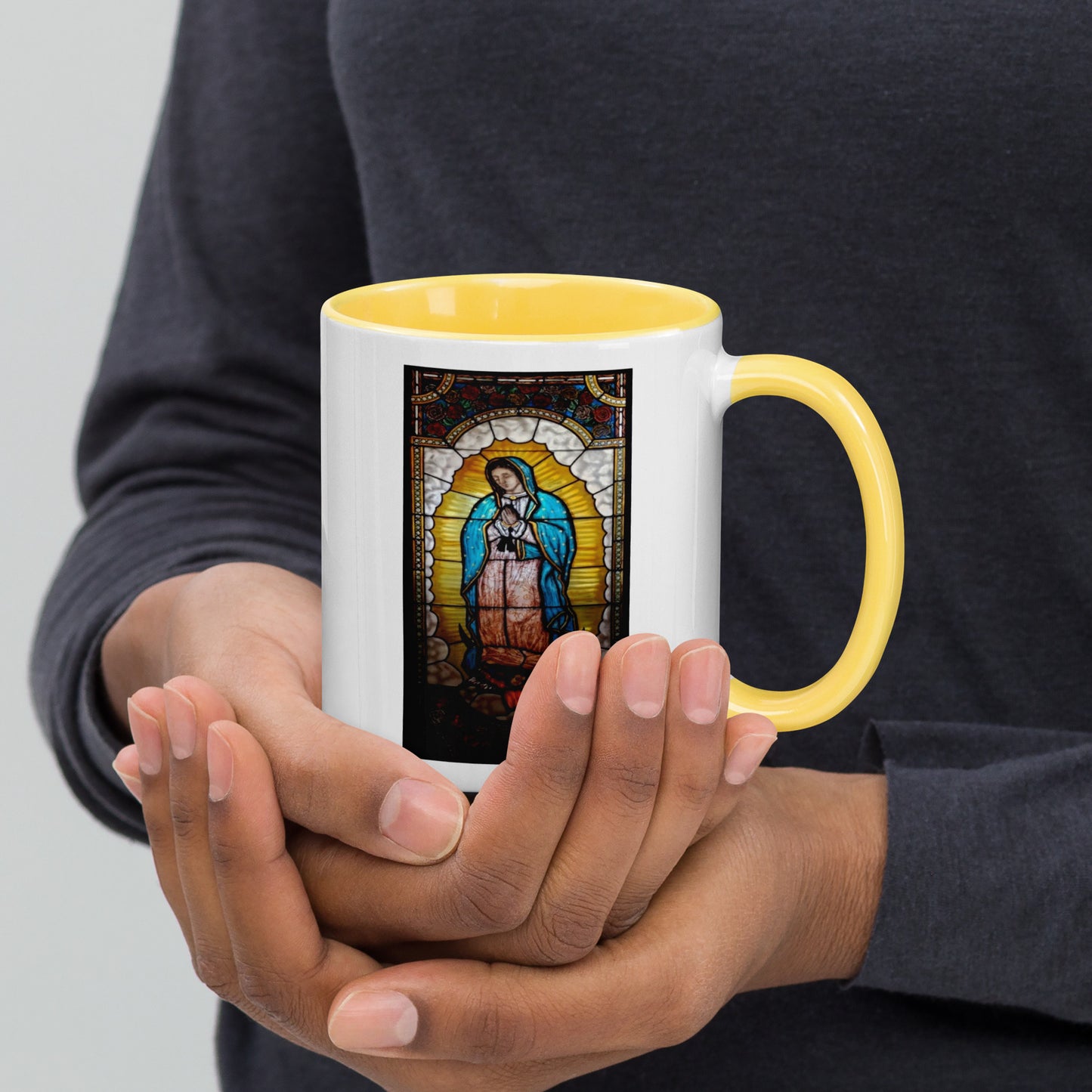 Our Lady of Guadalupe Mug with Color Inside