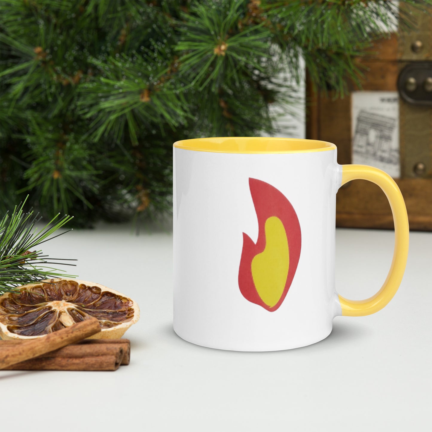 Flame Mug with Color Inside