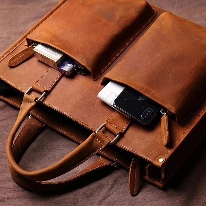 Genuine Leather Laptop Bag