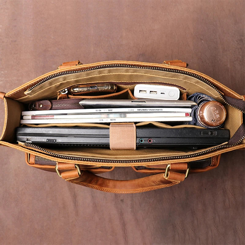 Genuine Leather Laptop Bag