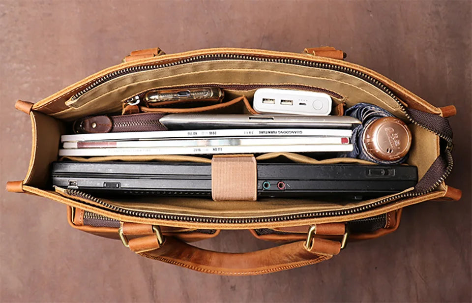 Genuine Leather Laptop Bag