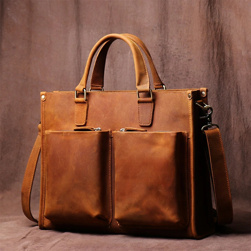 Genuine Leather Laptop Bag