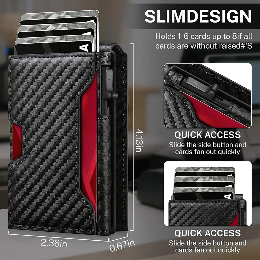 Leather Wallet RFID Blocking